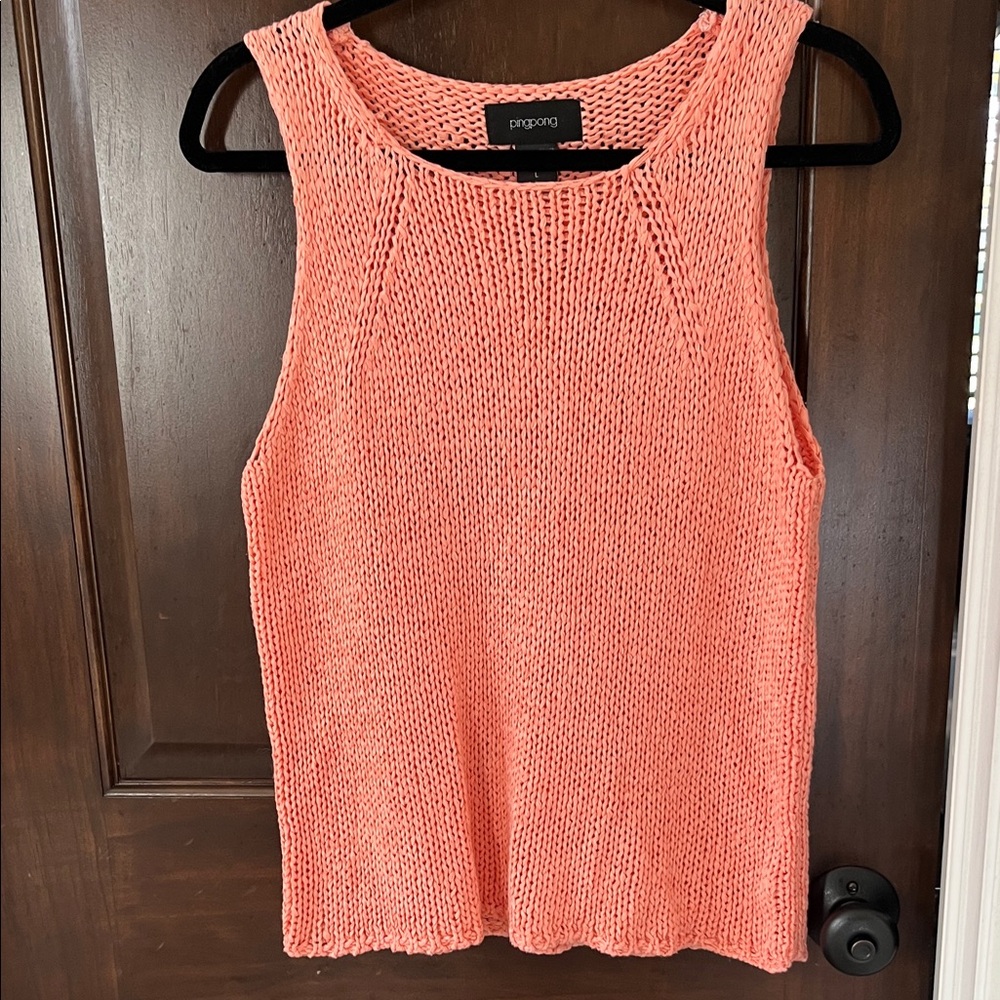 Papermoon Coral Knit Tank Top lowest price